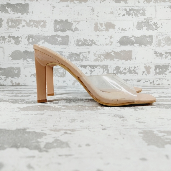 BP Mirra Square Toe Heeled Slide Sandals M306 - Picture 5 of 13